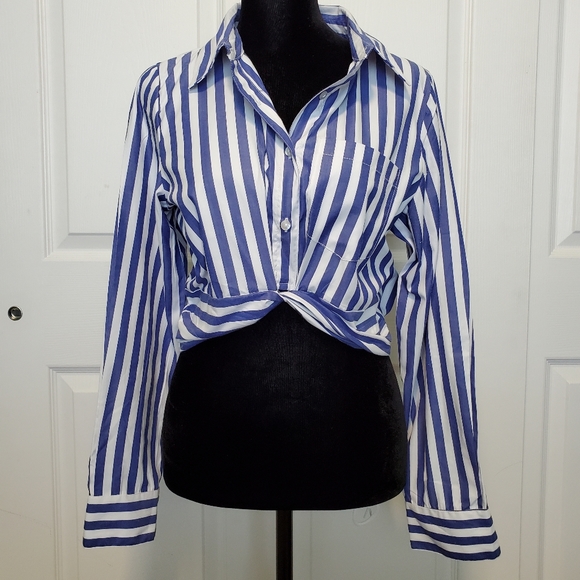Striped Button Up - Picture 1 of 3